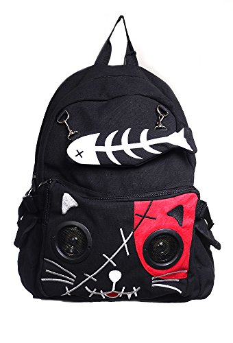 Lost Queen Kitty Speaker Backpack - Play Music via Aux Cable
