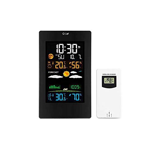 Funkwetterstation, Außen Digital Hygrometer Thermometer Und Feuchtigkeitsüberwachung Wetterstation, Wettervorhersage/Temperaturanzeige Und