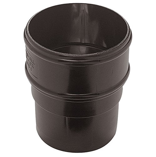 Marshall Tufflex Black Rainwater Pipe Accessories - Downpipe - Round Pipe Socket/Joint