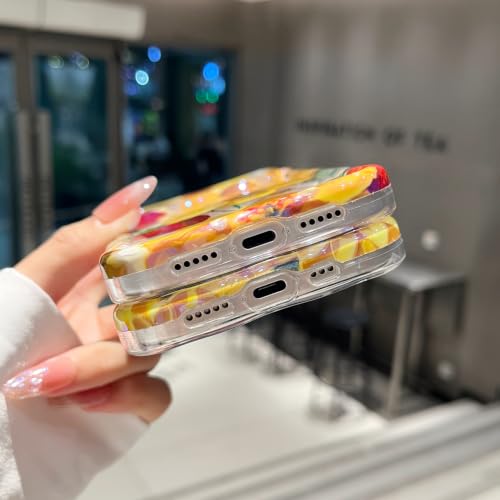 XIZYO Case for iPhone 17 Oil Painting Flower-Double Sunflower/Yellow