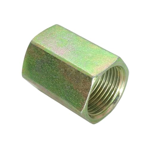 Image of 1 Piece Metric M20X1.5 To M20 X 1.5 Female Coupling Adapter Steel Hydraulic Fitting