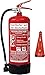 Produktbild 6 L Schaum Feuerlöscher Brandklasse AB DIN EN 3 + GS, Manometer, Wandhalter, Messingarmatur Sicherheitsventil, Standfuß, Schaumlöscher (Ohne Prüfnachweis u. Jahresmarke)