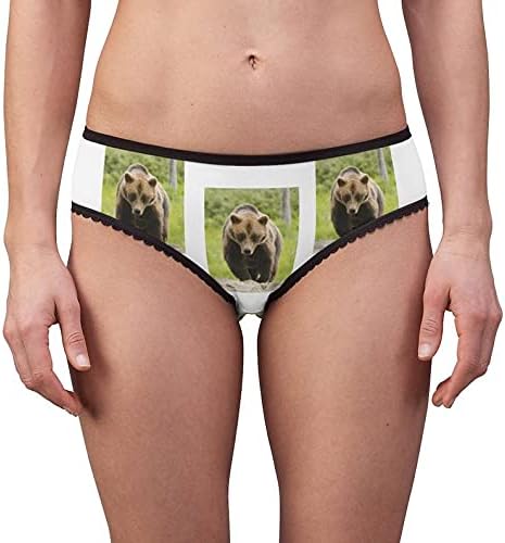 Grizzly Bear Panties, Grizzly Bear Underwear, Briefs, Cotton Briefs, Funny Underwear, Panties For Women