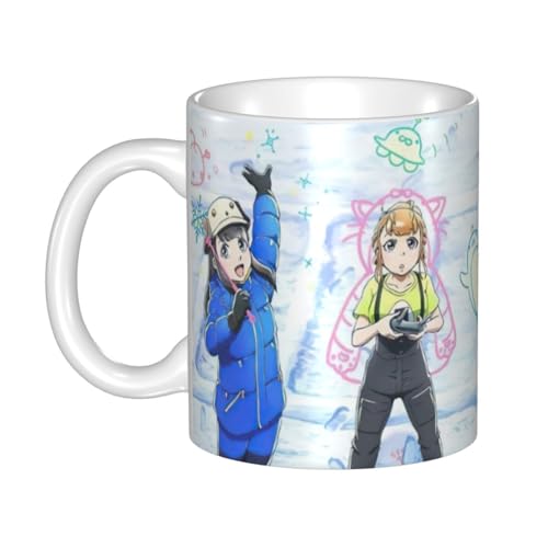 宇宙よりも遠い場所 セラミックマグカップ 食器 大容量コーヒーカップ 330ml 耐熱 おしゃれなマグカップ オフィスホーム用 プレゼントに最適 再利用可能 ギフト 男女兼用
