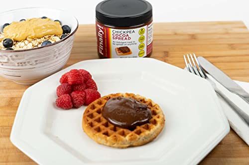 Finally! Chickpea Cocoa Chocolate Spread | #1 Ingredient: Superfood Chickpeas! | Indulgent Chocolate Treat | Free Of Top 9 Allergens | Nut Free | 100% Plant Based | School Safe | Gluten Free | Soy Free | Tasty Treat Healthy Snack | 3G Protein | Vegan | 12 Oz #TOP4