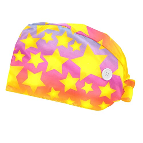 Casquette de travail respirante JDEZ idéale en cuisine et atelier avec motif étoiles