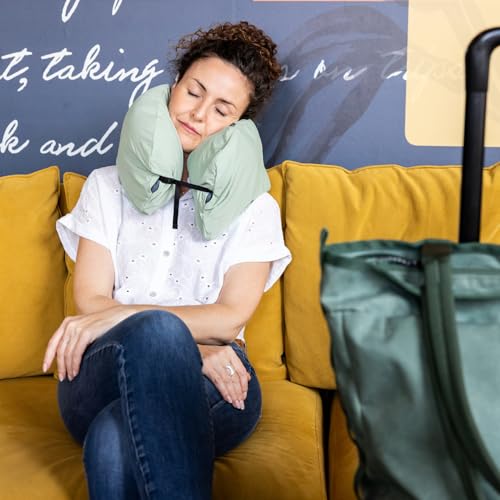 Image of HEST Pro Travel Cooling Pillowcase - 3-in-1 Neck, Body, and Small Travel Pillow Compatible - Portable and Compact Design - Machine Washable - Jade Cooling Fabric