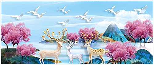 Kit diamond painting faon 80x220 complet, solution anti-stress pour décoration murale