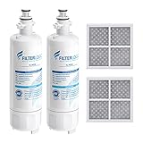 Filterlogic 469690 ADQ36006101 Refrigerator Water Filter and Air Filter, Replacement for LG®...