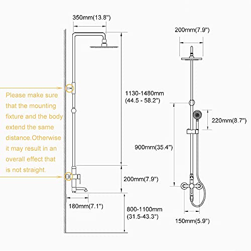 Haoxin Outdoor Shower Fixtures Sus 304 Stainless Steel All Metal 3 Function Exposed Shower Faucet Set Brushed Nickel A5108N #TOP5