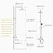 HAOXIN Outdoor Shower Fixtures SUS 304 Stainless Steel All Metal 3 Function Exposed Shower Faucet Set Brushed Nickel A5108N