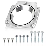 551513 LS Throttle Body Adapter 92mm Compatible with LS1 3 Bolt Intake Manifold to LS3 4 Bolt Throttle Body DBC L33 L59 LM4 LM7 LQ4 LQ9 LR4 LS6 LSX 4.8L 5.3L 5.7L 6.0L Replacement for 551513