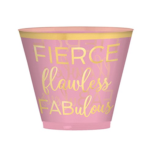 Tumblers H-S Confetti Fun - Gobelets colorés réutilisables en plastique rigide