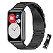 Mijobs Cinturino di Ricambio Compatibile con Huawei Watch Fit & Huawei Watch Fit Elegant & Watch Fit New Cinturino in Metallo Regolabile in Acciaio Inossidabile Cinturini