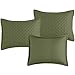 HOMBYS Daybed Cover Sets- Diamond Stitching Daybed Bedding Set, All Season Cozy Bedding with Bedskirt with Shams, Microfiber Filling, 5 Pieces, Olive-Green
