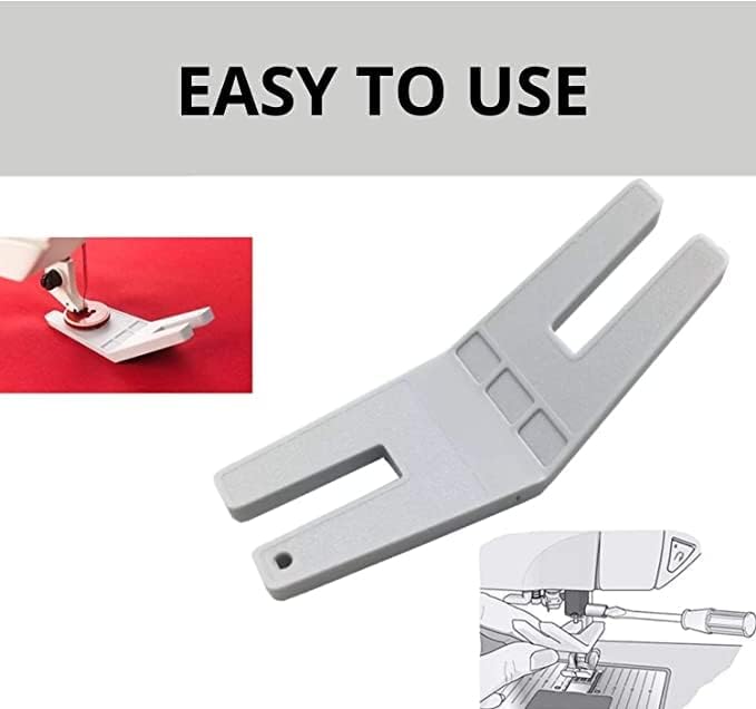 BELMAKS 1PCS Sewing Tools Button Clearance Plate Button-Reed Hump Jumper Presser Foot 413105601 Fit All Husqvarna Viking Pfaff Brother Singer Juki Janome Sewing Machine