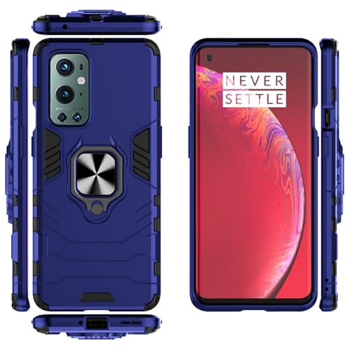 Image of amazon basics Basic Case for OnePlus 9 Pro 5G (Polycarbonate, Thermoplastic Polyurethane Deep Blue)