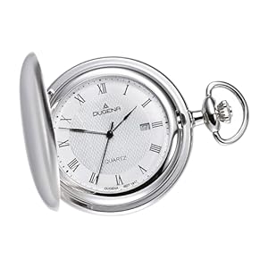 Dugena – 4288041 – Taschenuhr – weiß/silber