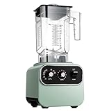 Licuadora comercial de batidos, motor de 1600 W, 10 velocidades, alerón 4D, para puré, triturar hielo, batidos