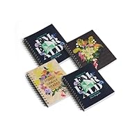 Pigna x Bridgerton, Packung mit 3 Spiralheften, hohe Blattzahl, Innenseite 5M, 5-mm-Karomuster