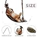 Garden Resin Decoration Outdoor Hanging Hammock Swing Sleepy Dog Statues Tree Ornaments Figurines for Indoor Outside Stump Lawn Patio Backyard Art