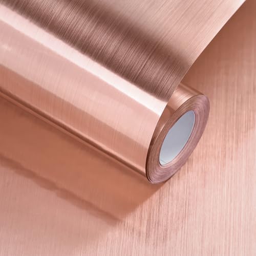 Rose Gold Metallic Contact Paper Peel a...