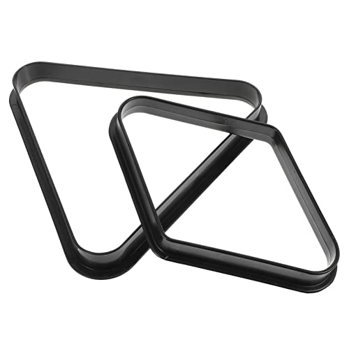Milisten 1set Triangle Billiard Rack Durable Plastic Pool Table Holder for Easy Positioning Design for Billiard Games Community Centers 2pcs