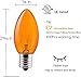 C9 Opaque Replacement Christmas Lights Bulbs Vintage Incandescent Red Green Blue White Orange Glass for Xmas String Lights Outdoor Indoor Holiday Decorations (E17 Base, 25 Count Multicolored)