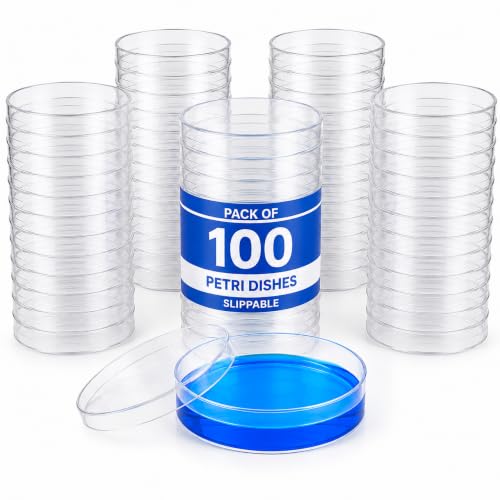 CELLTREAT, 229697SP, 100mm x 15mm Petri Dish, Slippable (Pack of 100)