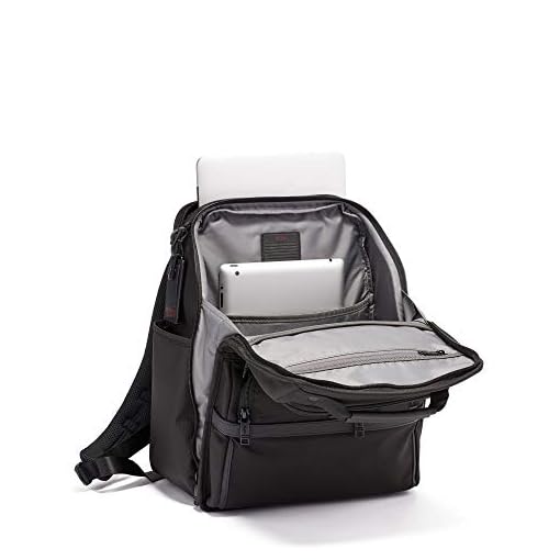 TUMI - Alpha 3 Compact Laptop Brief Pack - 15 Inch Computer Backpack for Men and Women - Black - Image 3