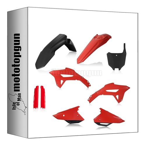 Carenage Acerbis Honda CRF 450 R kit plastique noir rouge de qualite