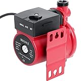 Bomba de Circulación de Agua Caliente RS15/9, Bomba de Recirculación Doméstico de Agua Automático y Manual 100W por Poweka