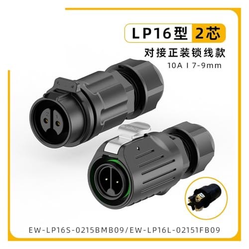 Conector de aviación cerrado EW-LP16 plástico resistente al agua miniatura 2