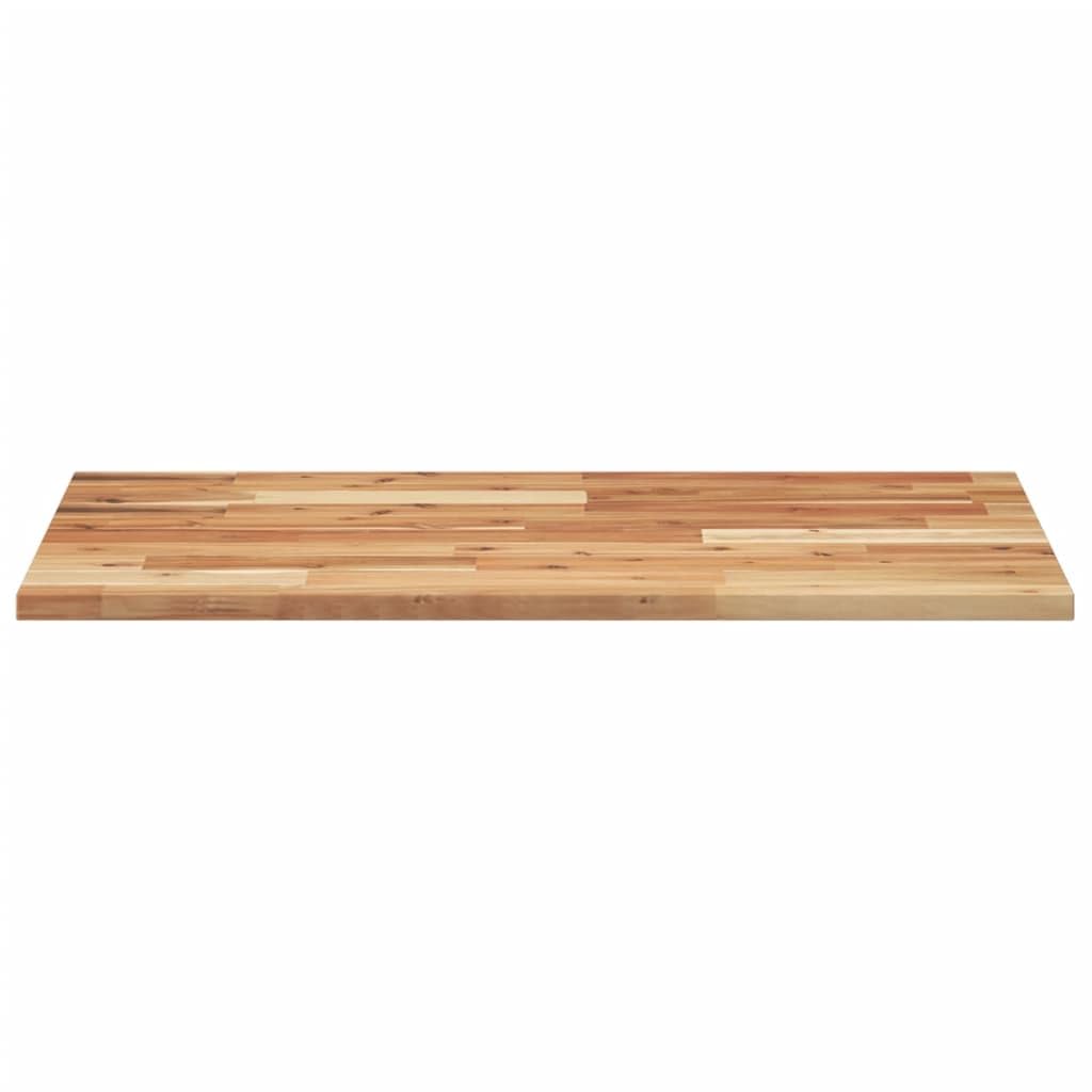 Plan de Travail en Bois d'Acacia Massif avec Finition à l'huile pour Salle de Bain – Surface Résistante à l'Humidité, Comptoir Polyvalent pour Cuisine