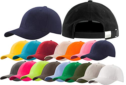 4sold Baseball Cap Unisex Baumwolle Baseball Mützen Reine Farbe Baseboard Baseballkappe – Bild 3