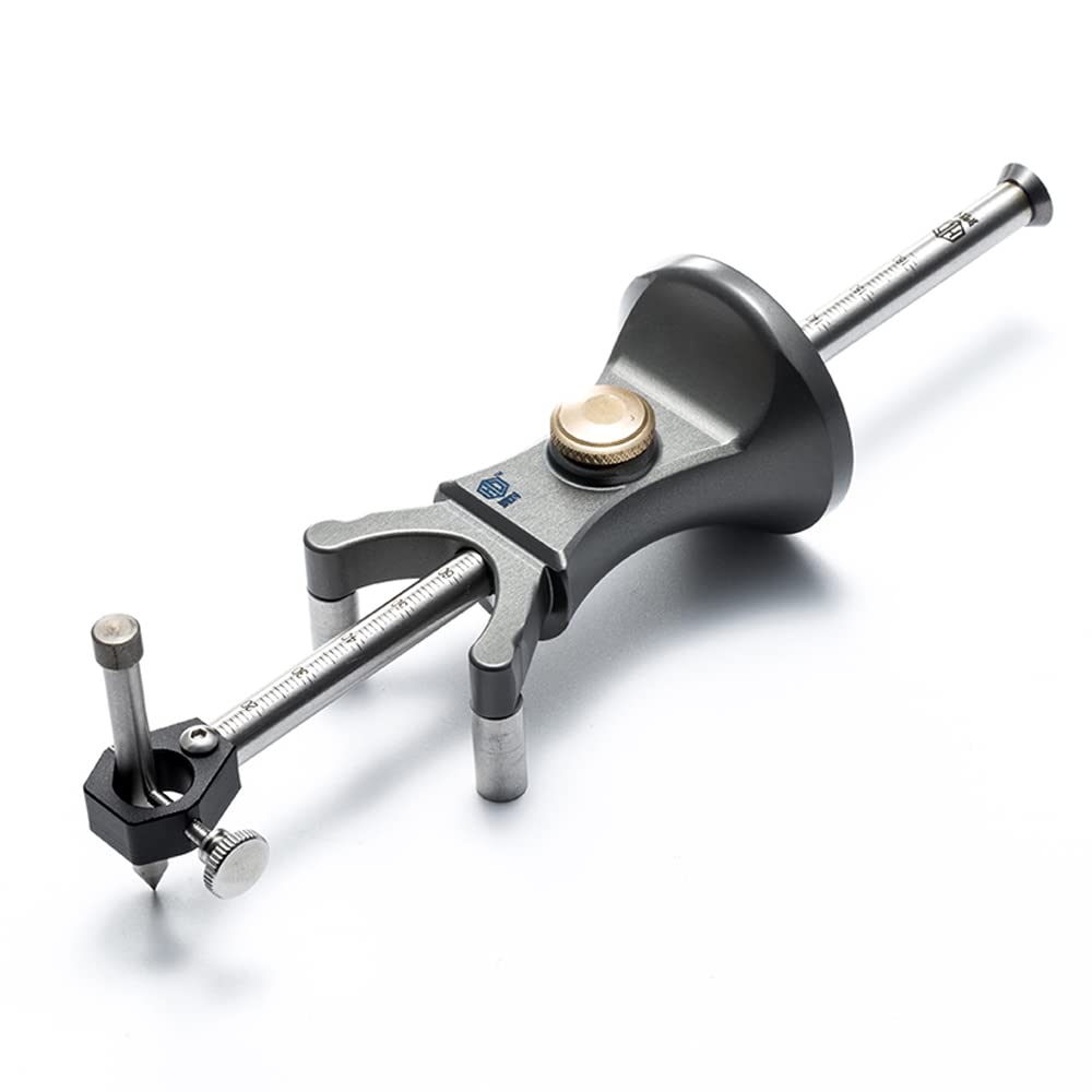 HONGDUI YH10 Wood Scribe Tool Wheel Marking Gauge woodworking tool set 180 MM Sliding Mark Scraper Adjustable Precision Linear Arc Dual-purpose