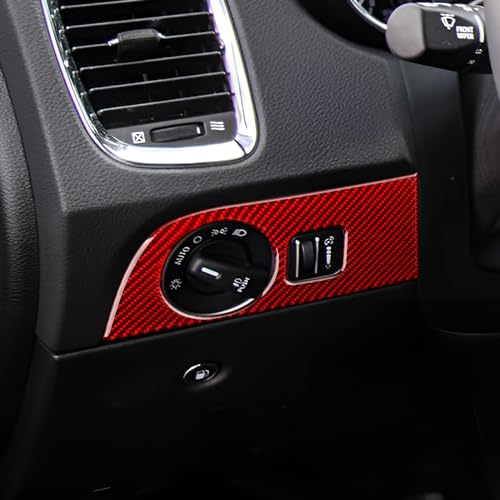 Image of Car Dashboard Cover Decals for 2011-2020 Dodge Durango Accessories Carbon Fiber Interior Stickers