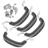 UKCOCO 4 Stücke Edelstahl Topfdeckelgriff Hitzebeständig Anti verbrühend Ersatzgriff für Kochtöpfe Pfannen und Deckel Einfache Montage Langlebig Praktisch