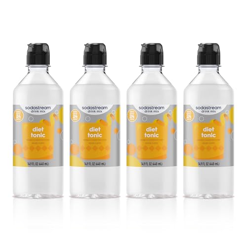 Image of Sodastream Diet Tonic New Pour Bottle, 14.9 FL Oz (Pack of 4)