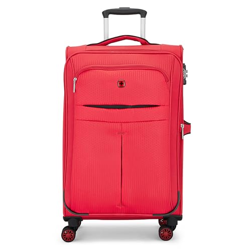 Image of WENGER Fiero-Pro Medium Softside Suitcase, 69 litres, Red /Black, Swiss Designed, 612111