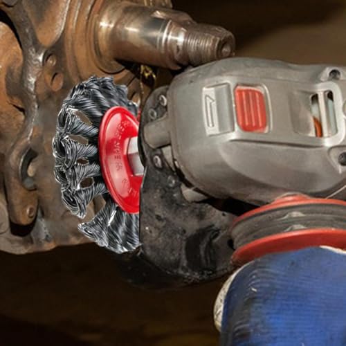 Escova de arame para rebarbadora, roda de arame para rebarbadora, Escova de arame para rebarbadora a