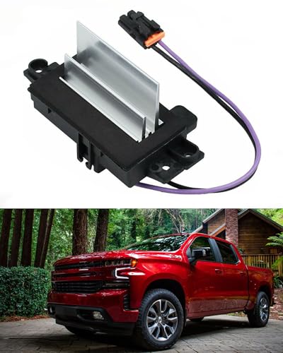 Image of 4P1516 AC Blower Motor Resistor Blower Control Module for Chevrolet Silverado 1500 2003-2007,for GMC Sierra Envoy Yukon,for Cadillac Escalade HVAC Blower Motor Resistor 15-80567 89018778 52495874