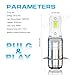 SJMYXCLW H6M P15D Led White Bulbs Compatible for Suzuki LTZ 400 Z400 QUADSPORT 2003-2008, P15D H6 H6M Fog Light Bulbs, 10000 Lumens 6000K White 50W H6M Light Bulbs, Plug and Play, 2-Pack