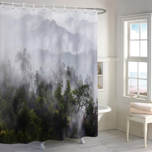 ASDCXZ Landscape Shower Curtain 180x180 cm - Image 3
