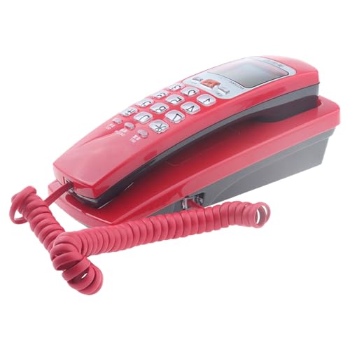 Téléphone filaire affichage anti-interférence et touche de rappel fixe