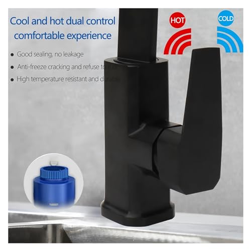 Mitigeur de salle de bain ultra-mince en laiton solide pour vanité et toilettes contemporaines - 3