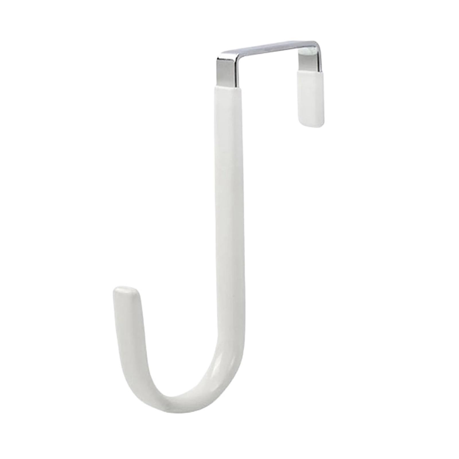 AXVORO Over Door Hanger Towel Coats Hangers Nonstick Non-Punching Over The Door Hooks Rubber Prevent Scratches Hanging Organizer Clothes Storage Holder(White)