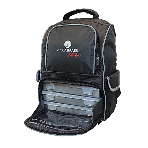 Mochila de Pesca Fishing Bag Pesca Brasil Preto Único