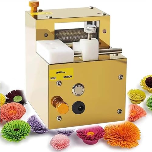 DFEDHF Paper Art Tassel Cutting Machine, 3D Color Handmade Paper Tassel Flower Roll Paper Flower Making Machine(Gold)