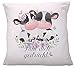 vanVerden Kissen mit Spruch - Fühl dich gedrückt. - Kühe kuscheln - Frauen Geschenk - 40x40 cm Kuschelkissen Dekokissen Kopfkissen, Farbe:Weiß (Soft-Touch), Ausführung:Kissenbezug ohne Füllung